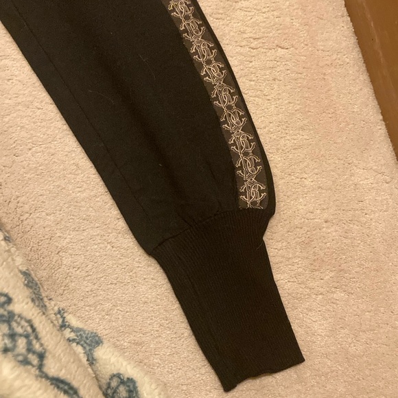 Black Roberto Cavalli Medium  Hooded Jacket with Lace Accents - Picture 9 of 14